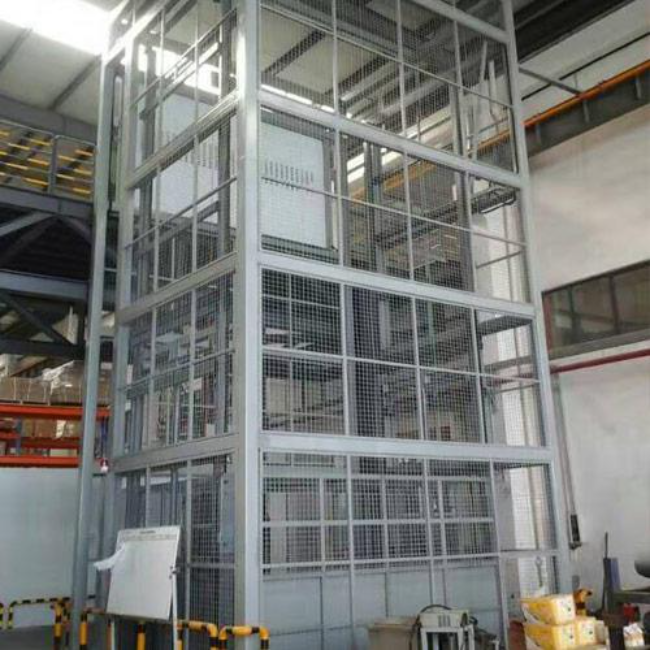 永城导轨式升降平台货梯